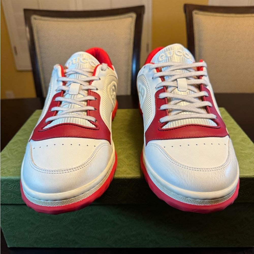 Gucci White and Red Sneakers - Picture 6 of 15
